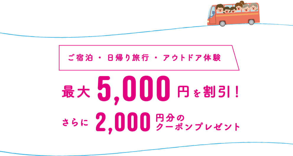 最大で5,000円＋2,000円のクーポン