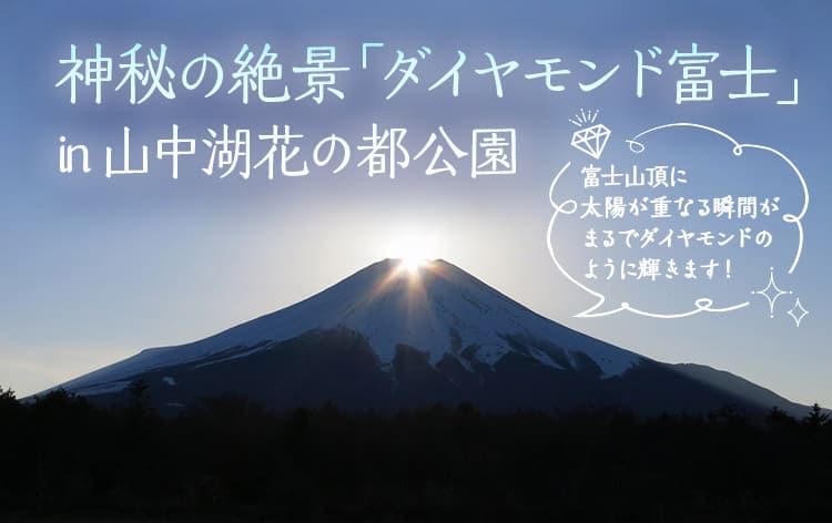 今しか見れない!神秘の絶景「ダイヤモンド富士」