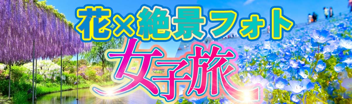 花×絶景フォト女子旅｜格安ベストワンバスツアー