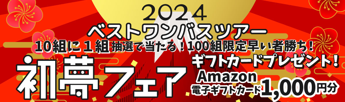 毎年年末年始に恒例の【初夢フェア2024】スタート!!締め切り：1月31日まで。早い者勝ち!!